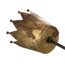 Product Decorative crown on a stick, vintage decoration for potted plants, 73cm