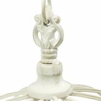 Product Decorative crown with hook for hanging white Ø29cm