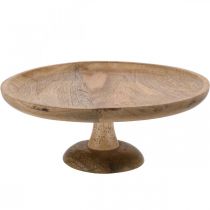Wooden tray, decorative tray, decorative plate round Ø30cm H12cm