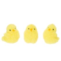 Product Decorative chicks, perfect for Easter celebrations in the living room or garden, 7cm, 6 pieces