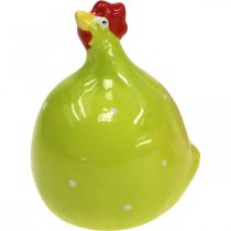 Decorative chicken ceramic decorative figure Easter colorful assorted H6cm 6 pieces
