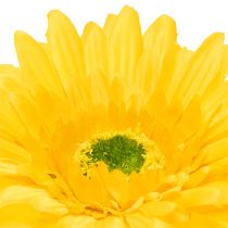 Product Artificial Gerbera Flowers, Sunny Yellow, Garden Flower, 47cm, 6 Pieces