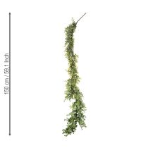 Product Artificial eucalyptus garland, decorative garland, green, 150cm