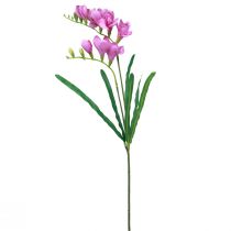 Product Artificial garden flowers freesia purple 58cm
