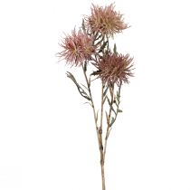 Product Artificial knapweed artificial flowers autumn 3 flowers lilac 48cm