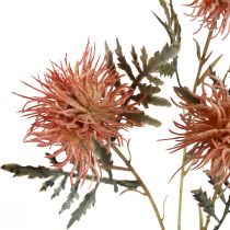 Product Artificial knapweed artificial flowers autumn 3 flowers red 48cm