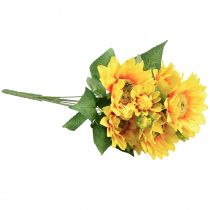 Product Artificial Sunflower Bouquet Pick Yellow Orange 45cm