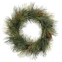 Product Artificial pine branch wreath with cones 60 cm