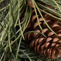 Product Artificial pine branch wreath with cones 60 cm