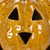 Product Ceramic pumpkin with face, LED decoration, Halloween, 19cm
