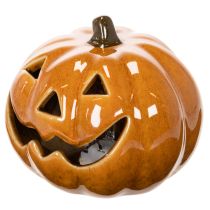 Product Ceramic Pumpkin LED Halloween Decoration Small 10cm