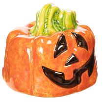 Product Decorative ceramic pumpkin figurine for autumn and Halloween, 8cm