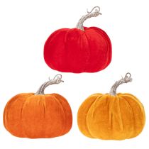 Product Fabric pumpkin as table decoration, autumn decoration, 13cm, 3 pieces