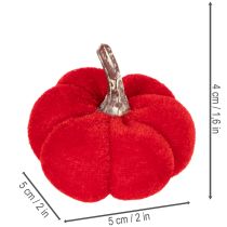 Product Decorative pumpkin set made of velvet in three colors, mini pumpkins 5cm, 12 pieces