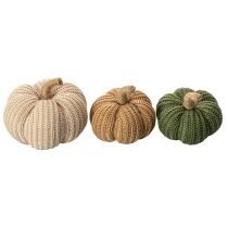 Product Decorative knitted pumpkins, autumn decoration, 10cm, 6 pieces