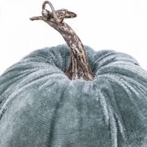 Product Pumpkin Decoration Autumn Beige Grey Flocked H11cm Ø12cm 3 pcs