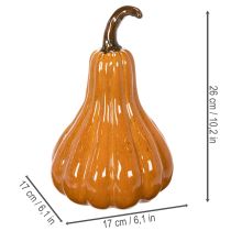 Product Ceramic Pumpkin Autumn Table Decoration 26cm