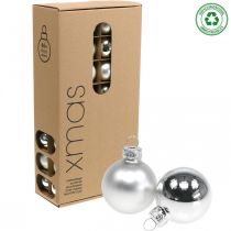 Product Christmas Balls Glass Silver Ball Matt/Shiny Ø4cm 60 pcs