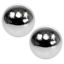 Product Decorative balls stainless steel Ø11cm 2 pcs