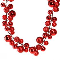 Product Red bauble garland 160cm Christmas decoration tree garland