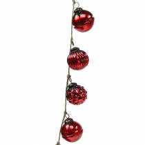 Product Christmas decoration garland Christmas tree balls red 120cm