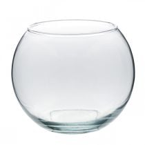 Ball vase glass vase clear round table vase flower vase Ø18cm H14cm