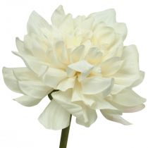 Artificial flower Dahlia White Artificial flower with bud H57cm
