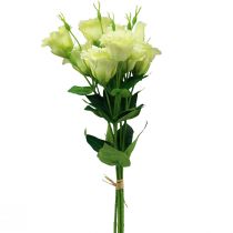 Product Artificial flowers Eustoma Lisianthus yellow green 52cm 5pcs