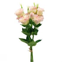 Product Artificial flowers Eustoma Lisianthus pink cream 52cm 5 pcs