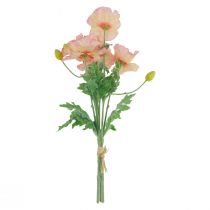 Product Artificial Flowers Artificial Poppy Flower Decoration 35cm Bunch 3pcs