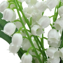 Artificial lily of the valley white 25cm 3pcs