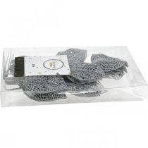 Product Artificial Plants, Branch Decoration, Decorative Leaf Silver Glitter L36cm 10 Pcs