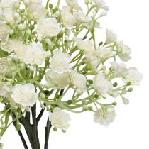 Product Gypsophila artificial flowers white L30cm 6pcs in bunch