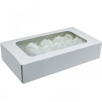 Product Artificial roses white wax roses decorative roses wax Ø6cm 18 pcs