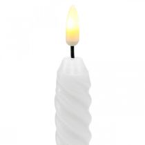Product LED candles white timer real wax for battery 25cm 2pcs