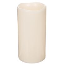 Product Large LED candle for battery operation with timer, warm white, outdoor, 25cm