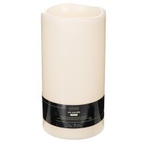 Product Large LED candle for battery operation with timer, warm white, outdoor, 25cm
