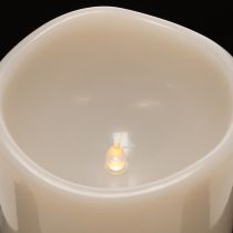 Product Large LED candle for battery operation with timer, warm white, outdoor, 25cm