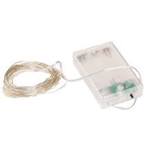 Product LED fairy lights 40 micro-LEDs warm white timer for battery 6 pieces