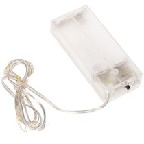 Product Battery-operated string lights for indoor use, warm white, 10 LEDs, 1m length, 6 pieces