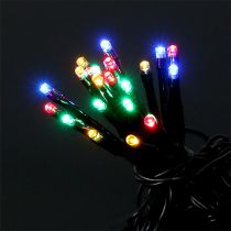 LED light chain for outside 120 9m colored-black