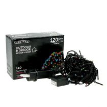 Product LED light chain for outside 120 9m colored-black