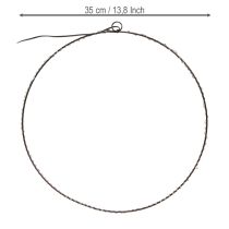 Product LED ring for hanging metal 110L warm white indoor Ø35cm