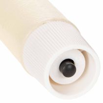 Product LED taper candle in white with warm white light, 24cm, with timer, 2 pieces