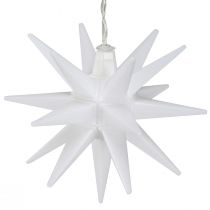 Product LED star outdoor white illuminated star battery Ø12cm H66cm