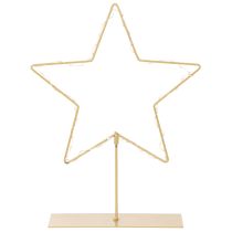 Product Star with 50 LEDs, metal table decoration, battery operated, for indoor use, 33cm