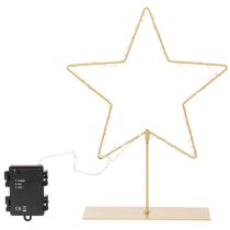 Product Star with 50 LEDs, metal table decoration, battery operated, for indoor use, 33cm