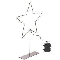 Product LED star with battery compartment on stand for windowsill and table 46cm