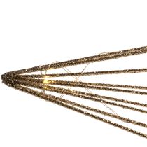 Product LED decorative star made of wire for hanging, for indoor use, battery operated, 51cm