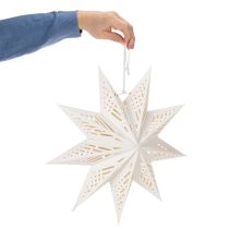 Product Christmas Star LED Decoration for Hanging, Warm White, Indoor, 38cm
